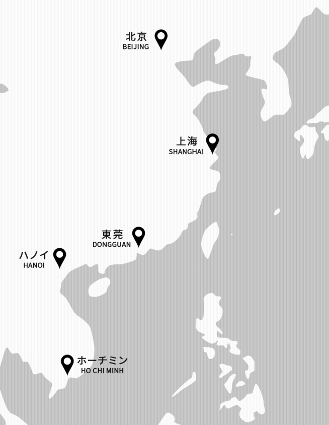 海外グループ事業会社の地図